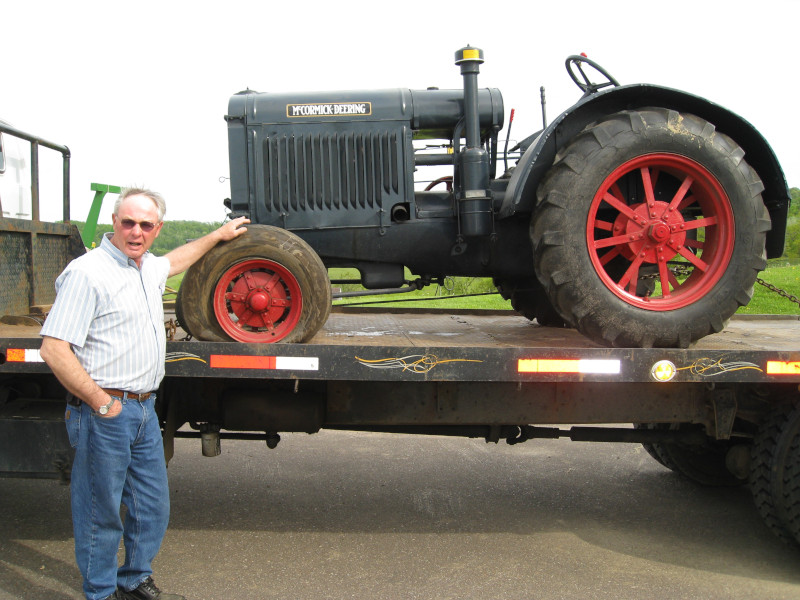 Douglas Fisk with a Farmall McCormick.